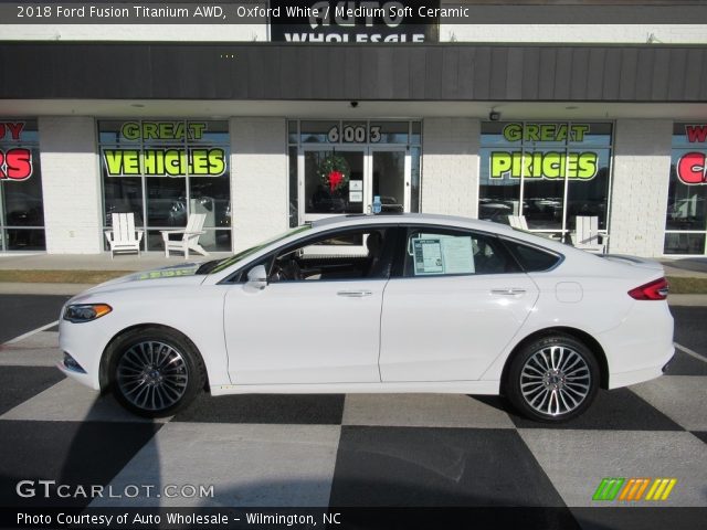 2018 Ford Fusion Titanium AWD in Oxford White