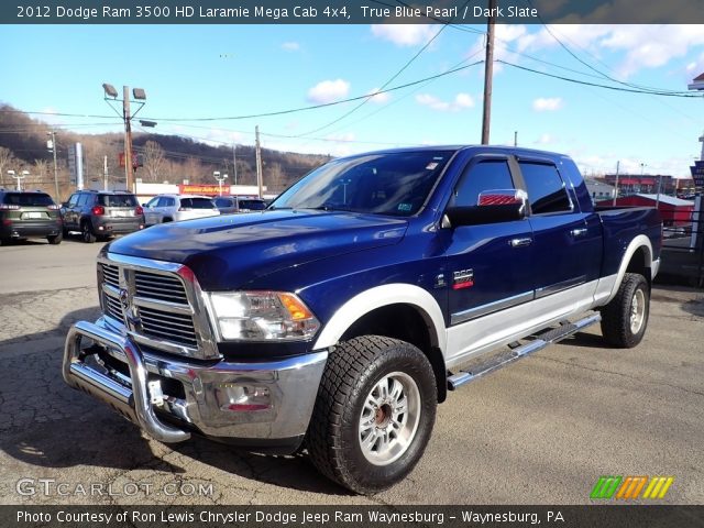 2012 Dodge Ram 3500 HD Laramie Mega Cab 4x4 in True Blue Pearl