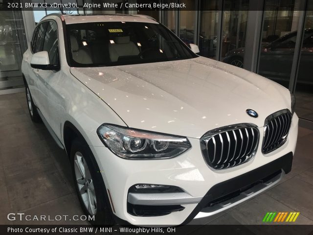 2021 BMW X3 xDrive30i in Alpine White