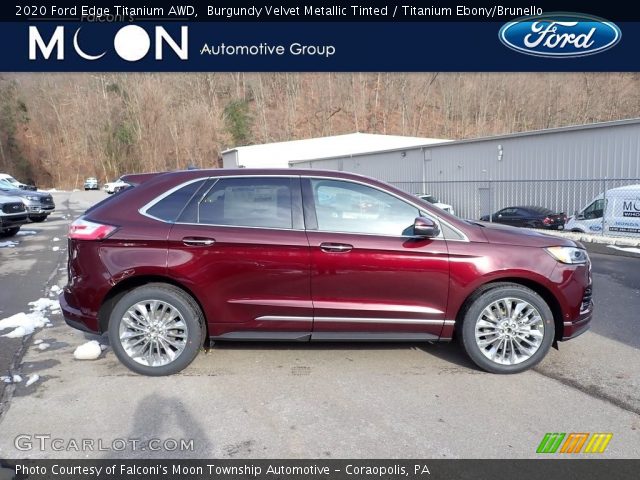 2020 Ford Edge Titanium AWD in Burgundy Velvet Metallic Tinted