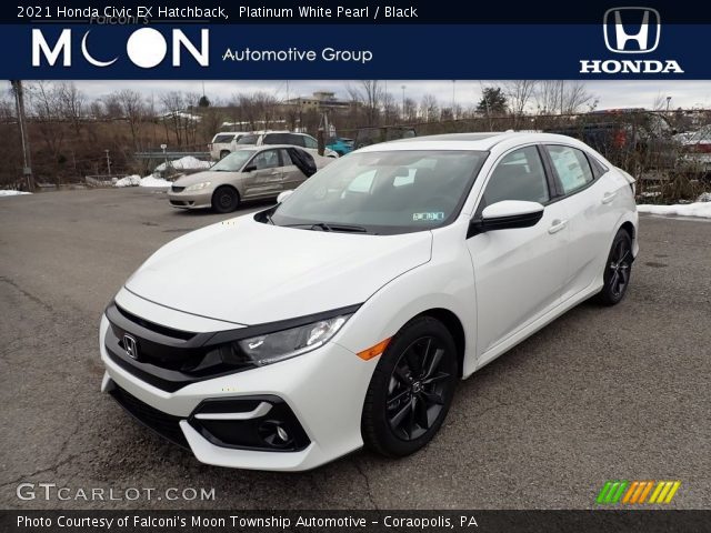 2021 Honda Civic EX Hatchback in Platinum White Pearl