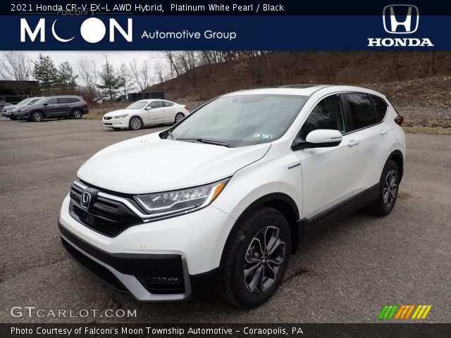 2021 Honda CR-V EX-L AWD Hybrid in Platinum White Pearl