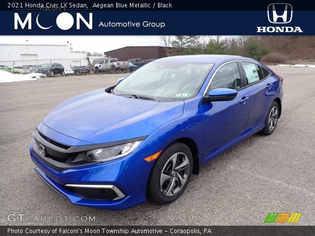 2021 Honda Civic LX Sedan in Aegean Blue Metallic