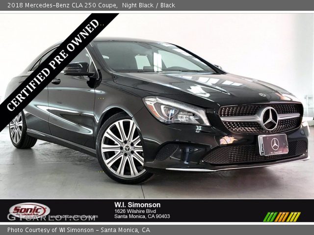 2018 Mercedes-Benz CLA 250 Coupe in Night Black