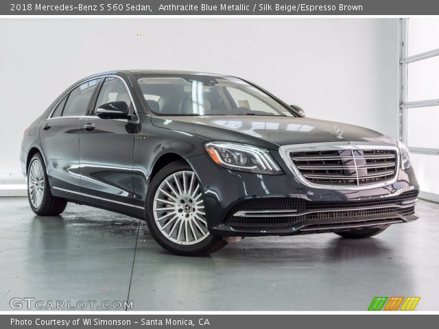 2018 Mercedes-Benz S 560 Sedan in Anthracite Blue Metallic