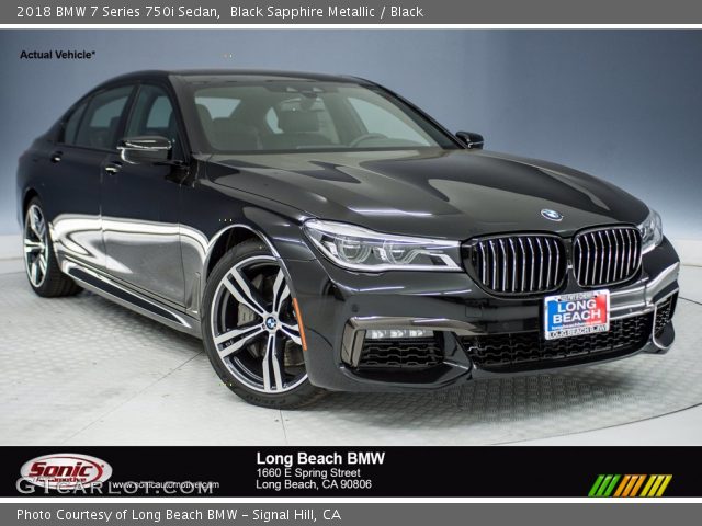 2018 BMW 7 Series 750i Sedan in Black Sapphire Metallic