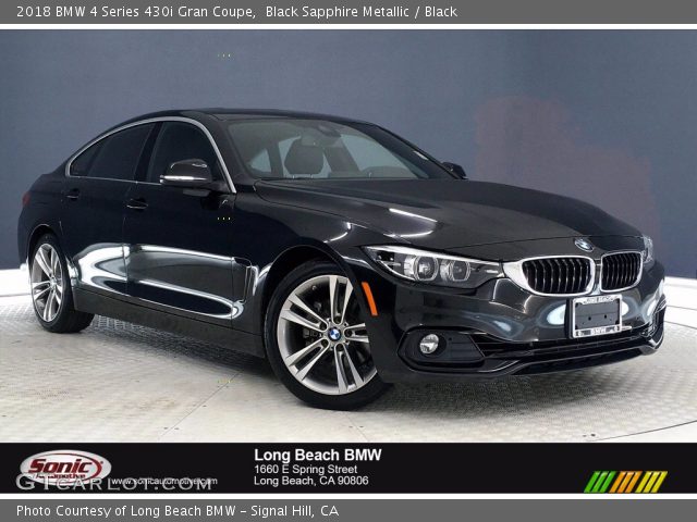 2018 BMW 4 Series 430i Gran Coupe in Black Sapphire Metallic