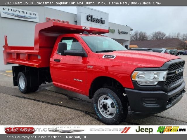 2020 Ram 3500 Tradesman Regular Cab 4x4 Dump Truck in Flame Red