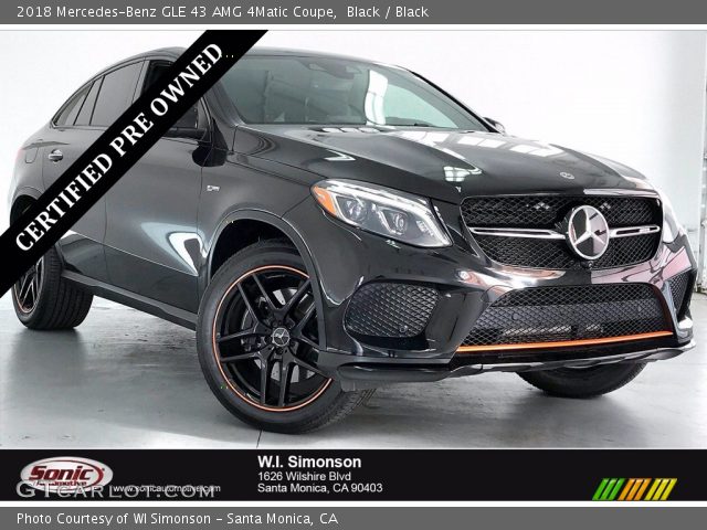 2018 Mercedes-Benz GLE 43 AMG 4Matic Coupe in Black