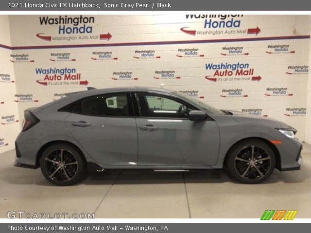 2021 Honda Civic EX Hatchback in Sonic Gray Pearl