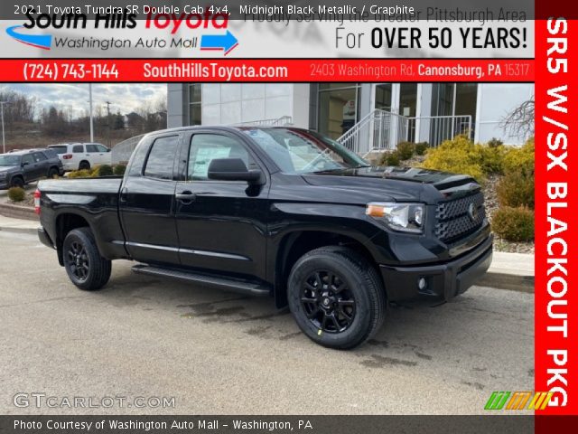 2021 Toyota Tundra SR Double Cab 4x4 in Midnight Black Metallic