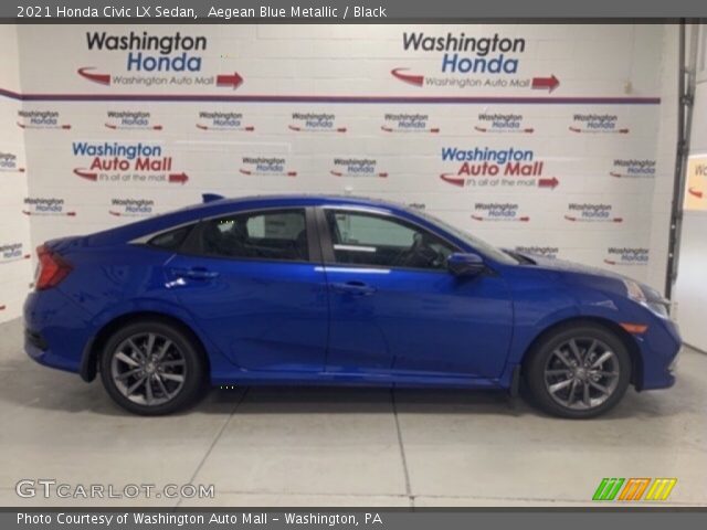 2021 Honda Civic LX Sedan in Aegean Blue Metallic