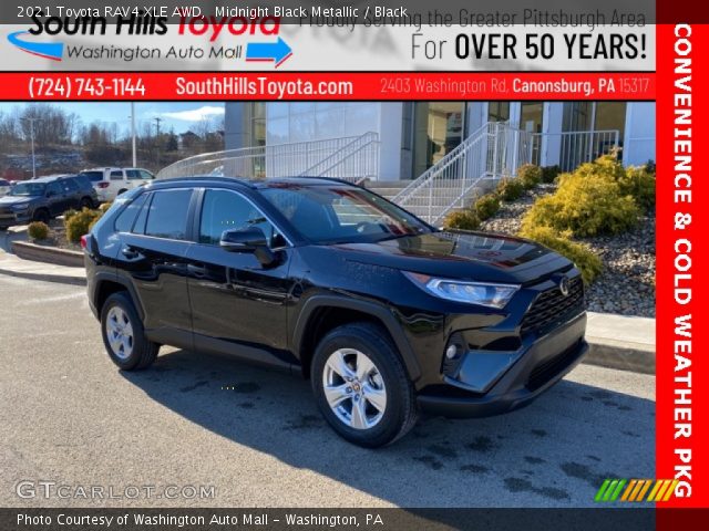 2021 Toyota RAV4 XLE AWD in Midnight Black Metallic