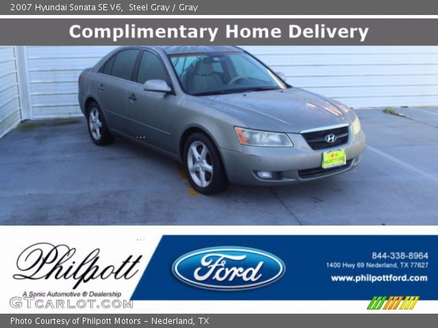 2007 Hyundai Sonata SE V6 in Steel Gray