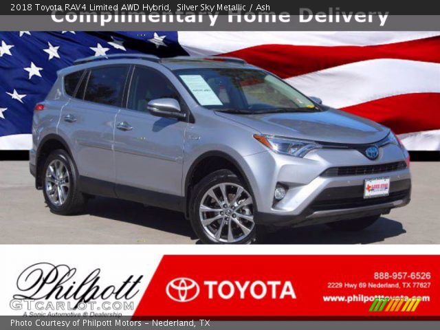 2018 Toyota RAV4 Limited AWD Hybrid in Silver Sky Metallic