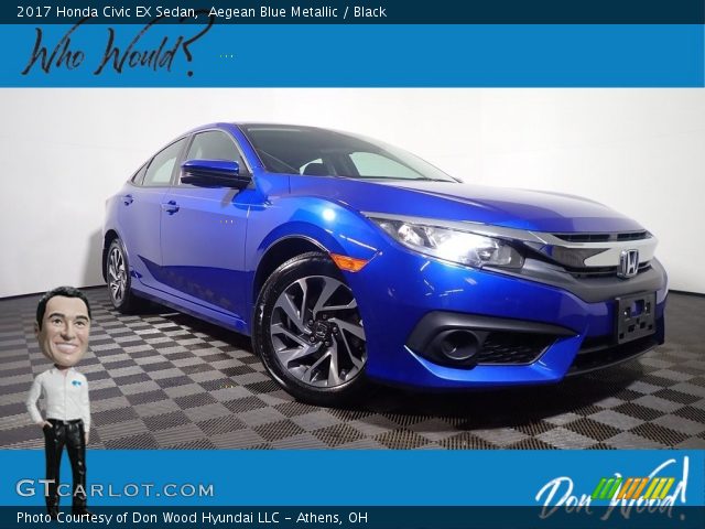 2017 Honda Civic EX Sedan in Aegean Blue Metallic