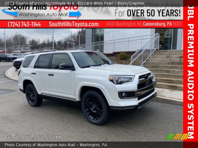 2021 Toyota 4Runner Nightshade 4x4 in Blizzard White Pearl