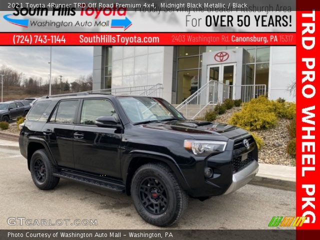 2021 Toyota 4Runner TRD Off Road Premium 4x4 in Midnight Black Metallic