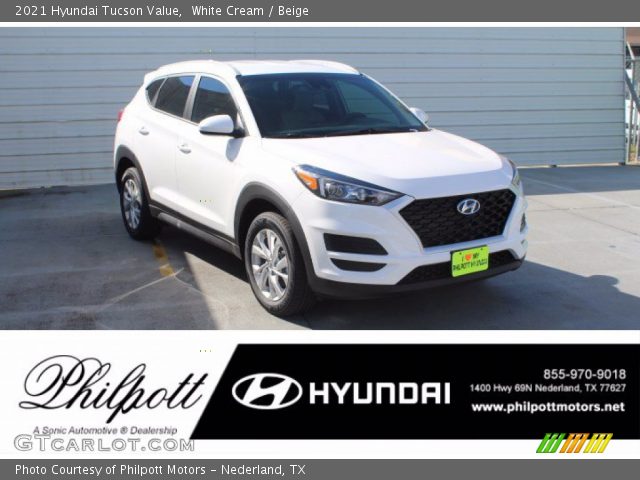 2021 Hyundai Tucson Value in White Cream