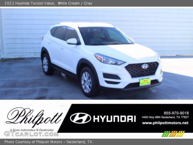 2021 Hyundai Tucson Value in White Cream