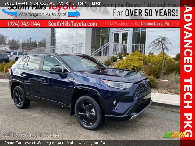 2021 Toyota RAV4 XSE AWD Hybrid in Blueprint