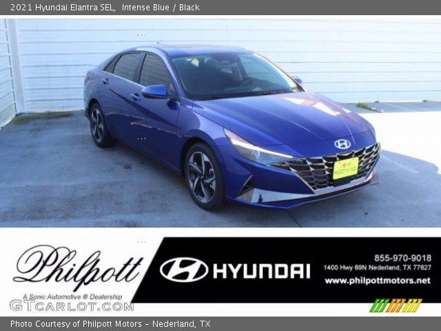 2021 Hyundai Elantra SEL in Intense Blue