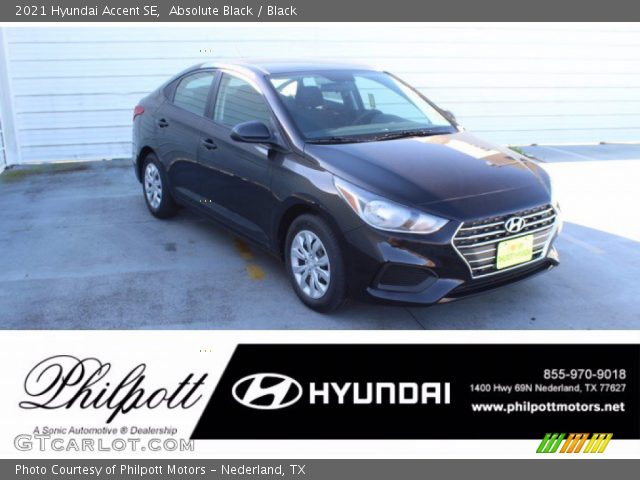 2021 Hyundai Accent SE in Absolute Black