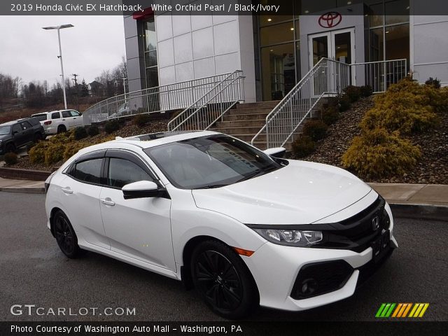 2019 Honda Civic EX Hatchback in White Orchid Pearl