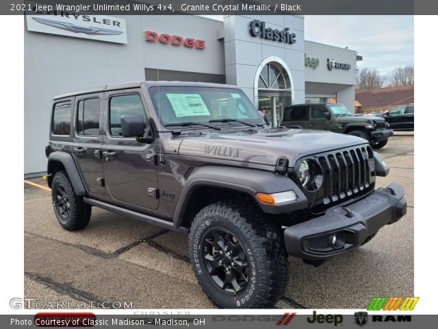 2021 Jeep Wrangler Unlimited Willys 4x4 in Granite Crystal Metallic