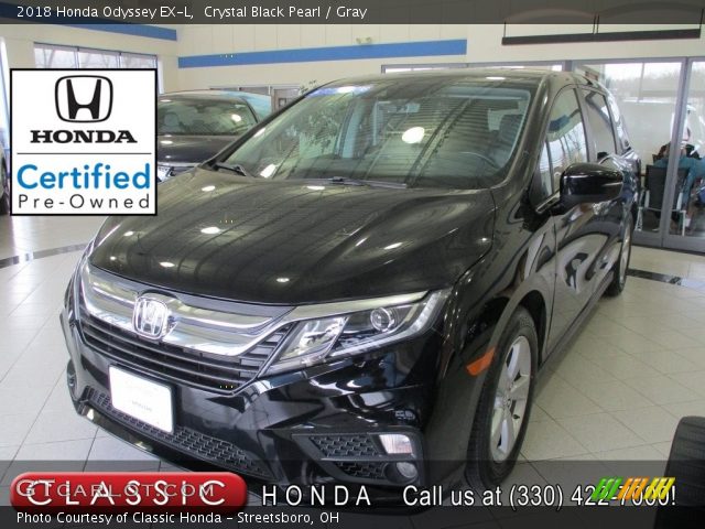 2018 Honda Odyssey EX-L in Crystal Black Pearl