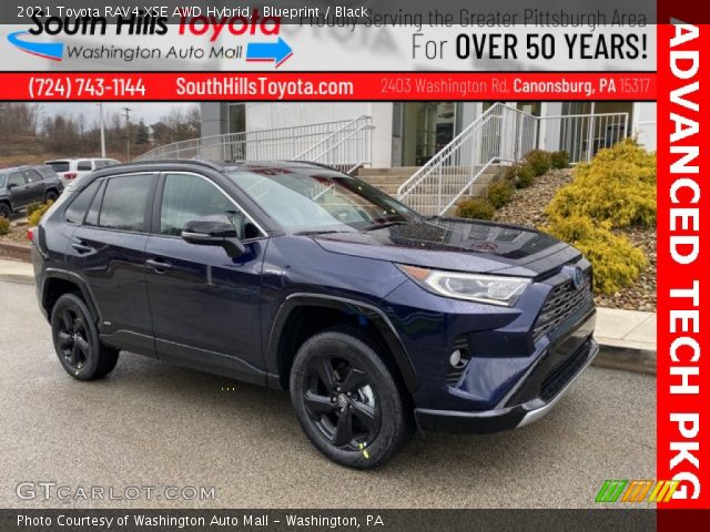 2021 Toyota RAV4 XSE AWD Hybrid in Blueprint