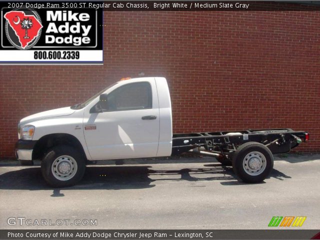 2007 Dodge Ram 3500 ST Regular Cab Chassis in Bright White