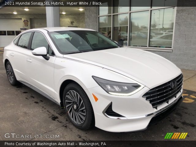 2021 Hyundai Sonata SEL Hybrid in Hyper White