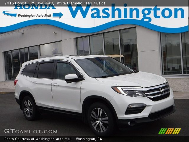 2016 Honda Pilot EX-L AWD in White Diamond Pearl