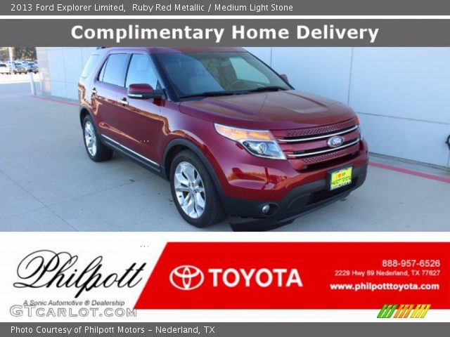 2013 Ford Explorer Limited in Ruby Red Metallic