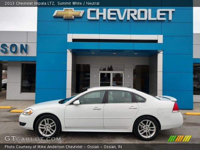 2013 Chevrolet Impala LTZ in Summit White