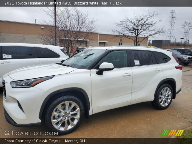 2021 Toyota Highlander Limited AWD in Blizzard White Pearl