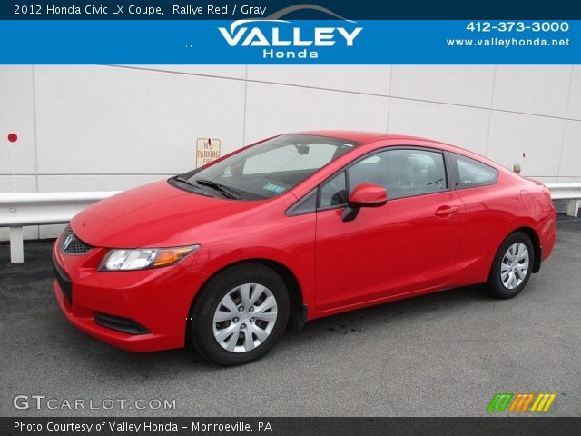 2012 Honda Civic LX Coupe in Rallye Red