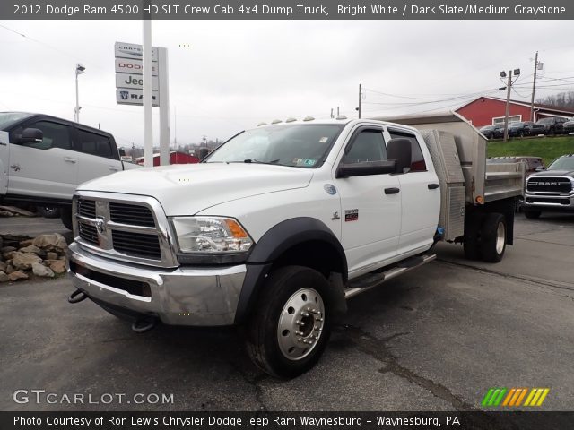 2012 Dodge Ram 4500 HD SLT Crew Cab 4x4 Dump Truck in Bright White