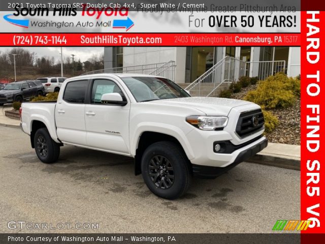 2021 Toyota Tacoma SR5 Double Cab 4x4 in Super White