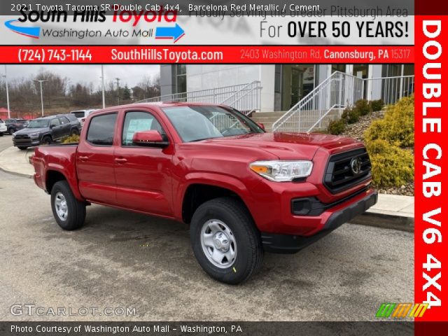 2021 Toyota Tacoma SR Double Cab 4x4 in Barcelona Red Metallic