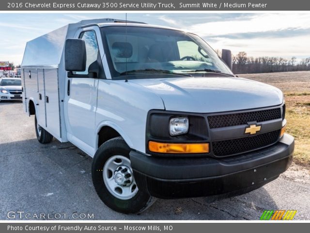 2016 Chevrolet Express Cutaway 3500 Service Utility Truck in Summit White