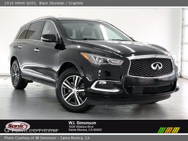 2016 Infiniti QX60  in Black Obsidian