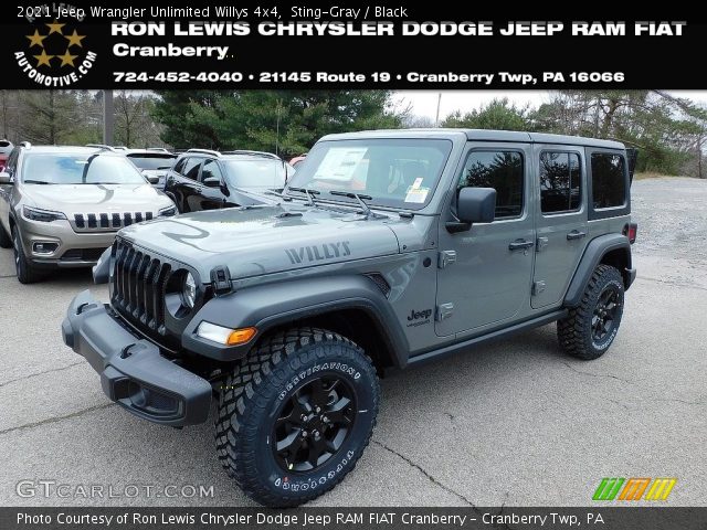 2021 Jeep Wrangler Unlimited Willys 4x4 in Sting-Gray