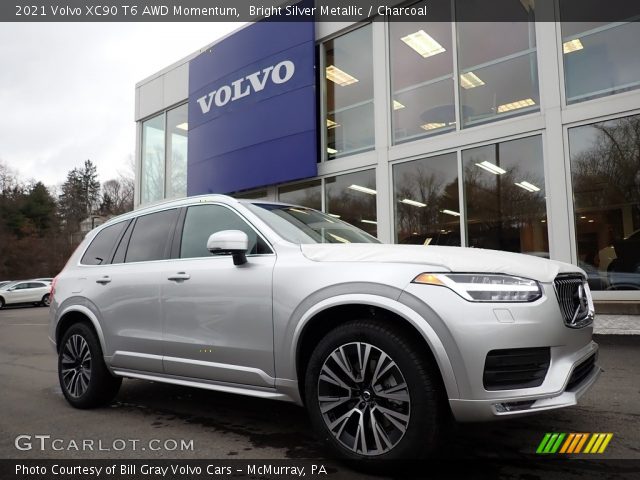 2021 Volvo XC90 T6 AWD Momentum in Bright Silver Metallic