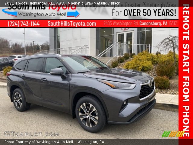 2021 Toyota Highlander XLE AWD in Magnetic Gray Metallic