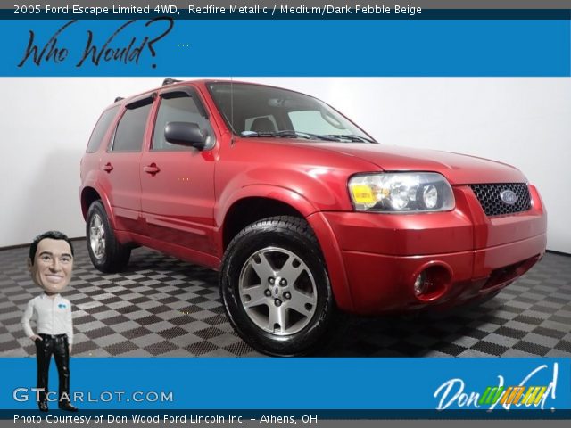 2005 Ford Escape Limited 4WD in Redfire Metallic