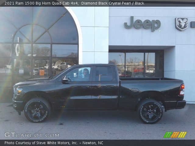 2021 Ram 1500 Big Horn Quad Cab 4x4 in Diamond Black Crystal Pearl