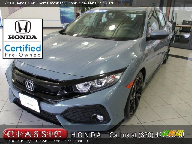 2018 Honda Civic Sport Hatchback in Sonic Gray Metallic