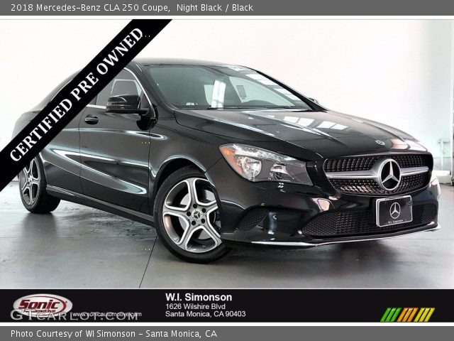 2018 Mercedes-Benz CLA 250 Coupe in Night Black